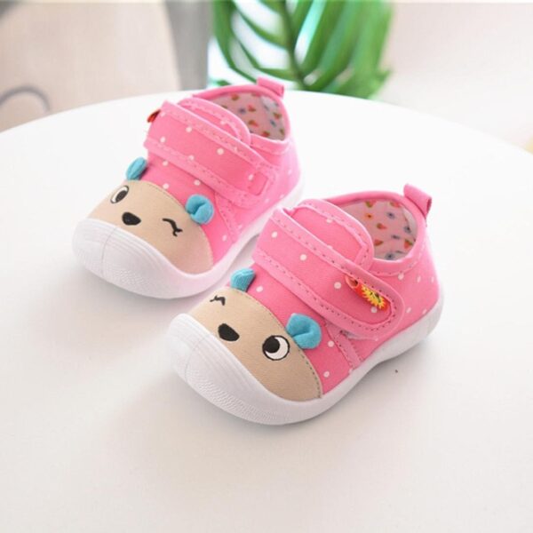SHOBDW Boys Shoes, Baby Girls Cute Cartoon Anti-Slip Soft Sole Squeaky Sneakers Infant Kids Hook Loop Shoes Gifts - Image 2