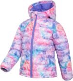 Mountain Warehouse Seasons Padded Kids Puffer Jacket - Water Resistant & Lightweight Insulated Rain Coat, Boys & Girls - Great for Spring Summer, School or Travelling Bright Pink Kids Size 5-6 Years - Image 4