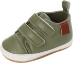 Toddler Baby Boys Girls PU Leather Sneakers Non-Slip Rubber Sole Shoes Infant Toddler First Walking Loafers Flat𝘀 Baby Shoes Socks Baby Girls Clothes 18 24 Months Toddler Shoes