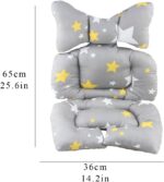 KAKIBLIN Baby Stroller Cushion, Infant Car Seat Insert Pillow for Stroller, Car Seat, Pram, Pushchair, Newborn Stroller Insert Cushion,Stroller Cushion Head Body Support, Infant Seat Pad (Star) - Image 6