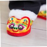 LIFKOME Toddler Shoes Baby Walking Shoes Tiger Design Soft Fleece Material Warm and Comfortable Red 17 Months Non-slip Sole Present - Image 4