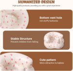 Winuoyang Inflatable Baby Seat, Inflatable Baby Chair for Babies 3-36 Months Built in Air Pump Portable Baby Support Seat Baby Sitting Support Summer Toddler Shower Chair Floor Seat (Rabbit) - Image 6