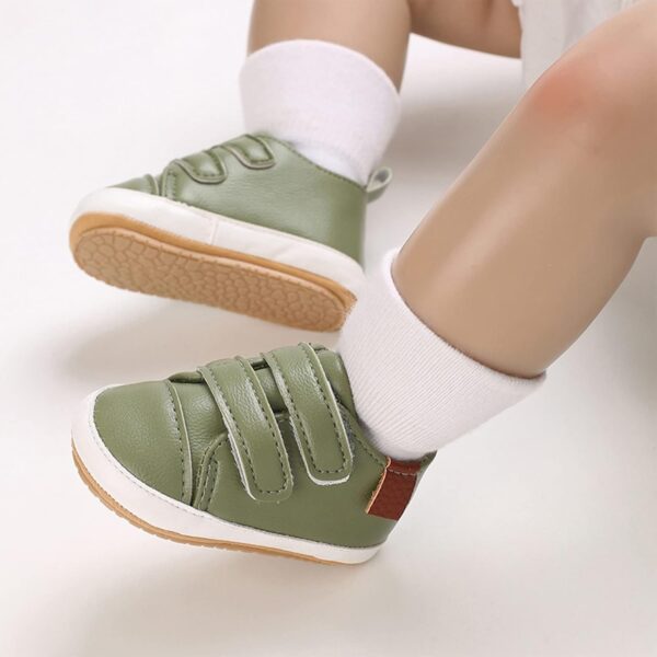 Toddler Baby Boys Girls PU Leather Sneakers Non-Slip Rubber Sole Shoes Infant Toddler First Walking Loafers Flat𝘀 Baby Shoes Socks Baby Girls Clothes 18 24 Months Toddler Shoes - Image 4