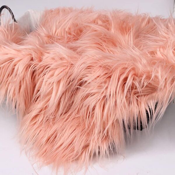Uposao 2 Pcs/set Newborn Photography Props, DIY Newborn Infant Blanket Swaddle Wrap Set Soft Faux Fur Photography Backdrops Mat Rug for Baby Boys Girls - Image 3