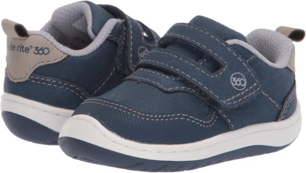 Stride Rite 360 Baby Boys Keaton Anti-Microbial Dual Width Insole Athletic Sneaker, Blue, 1 UK Child - Image 7