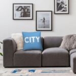 The Beach Stop Football Sports City Blue Cushion Cover | Gift Idea for Men Women Boys & Girls | 45x45cm 18x18 | Manchester City - Image 2