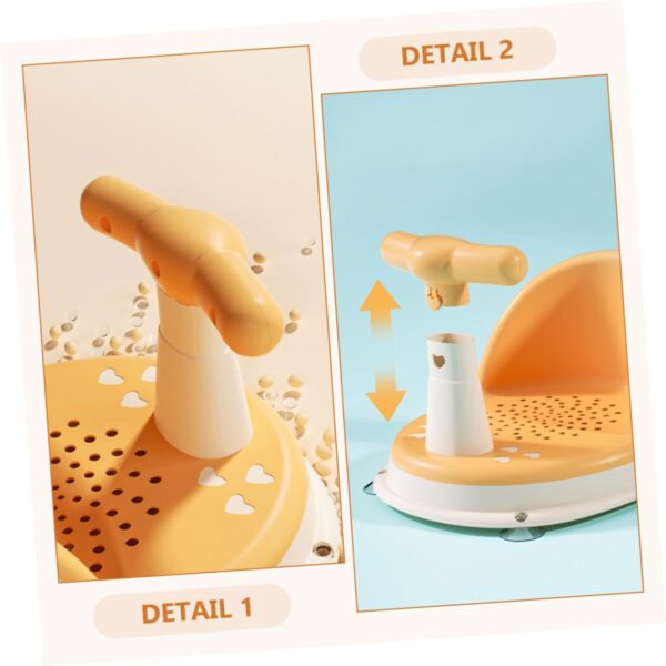 QUMIIRITY Bath Tub Seat for Baby Pp TPE Material Bathing Support Seat 6-12 Months Baby Bathing Chair Nonslip Bath Seat - Image 8