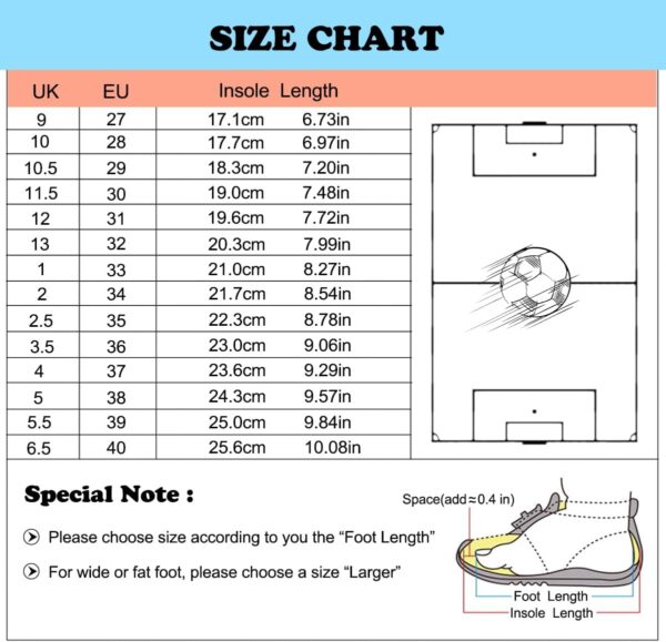 DHOVOR Football Boots Boys Girls Astro Turf Football Boots Kids Professional Training Football Shoes Athletics Sport Indoor Soccer Shoes - Image 3