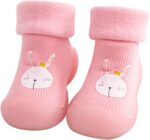 Baby Boy Boots Baby Sole Soft Girls Stocking Shoes Boys Toddler Solid Slipper Rubber Warm Kids Knit Baby Shoes Toddler Girl Shoes Size 4 - Image 6