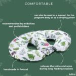 Bellochi Maternity and Nursing Pillow for Twins - Baby Support Pillow – Multifunctional Breastfeeding Pillow with Cover Made of Cotton and Velvet – OEKO-TEX Certified (Nature) - Image 7