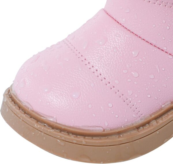 MK MATT KEELY Girls Snow Boots Kids Winter Outdoor Waterproof Boots Toddler Walking Shoes with Anti-Slip Rubber Sole - Image 3