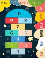 VOSAREA Baby Decor Rug Baby Play Mat Floor Game Mat Kids Crawling Mat Funny Party Game Mat Kids Play Area Rug for Kids Party Favors Outdoor Decor