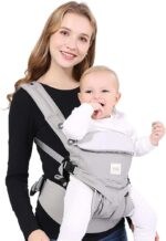 SONARIN Premium Convertible Baby Carrier with Storage Bag,Sunscreen Hood,Ergonomic,for Newborn to Toddler(0-48 Months),Head Support,Maximum Load 20kg,Front Facing Baby Carrier(Blue) - Image 2
