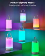 Hensam Night Lights, Rechargeable Lamps with 2200mAh Battery, Portable Touch Light Dimmable Led Table Lamp for Bedroom, Kids, Adults, Baby, 2 Pack - Image 5