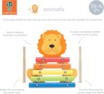 Lion Wooden Xylophone - Kids Musical Percussion Instruments for 1 Year Olds, Toddler - Montessori Baby Musical Toys for Birthday, Christmas - Early Development & Activity Toys by Orange Tree Toys - Image 2
