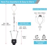 FUNLIO Baby Door Jumper for 6-24 Months (with Door Clamp), Baby Jumper Doorway with Strong Spring & Adjustable Strap, Portable Infant Door Bouncer, Bearing 40 Lbs, CPC & CE Certified- Black - Image 7
