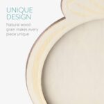 Navaris Pregnancy Scan Photo Frame - Baby Ultrasound Picture Frame - Pregnant Woman Wooden Keepsake Frame - Standing Frame or Hanging Wall Decoration - Image 3