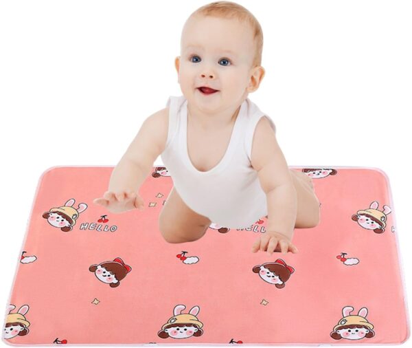 Kids Potty Training Pads - Washable Pee Pad, Waterproof Changing Pad | Leak-Proof Toddler Diaper Changing Pad Absorbent Mat with easily absorbing, Washable Toddler Potty Bed Mat for Bedroom Travelling - Image 8