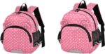 ISAOA Toddler Backpack with reins, Kids Anti-Lost Rucksack with Safety Harness,Pink Littele Polka Dot Backpack for Boys and Girls Baby Preschool Mini Bag with Leash,S - Image 3