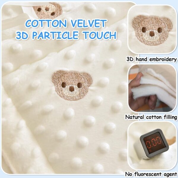 ENAZKLADB Cot Bumper Breathable Crib Bumper Baby Cot Liners Cot Bumpers For Cot Bed Padded Cot Bumper Cotbed Bumper For One Side Baby Cot Bumpers Crib Rail Cover Baby Crib Bumper - Image 3