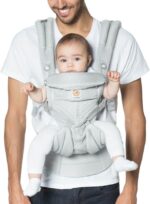 Ergobaby Baby Carrier, 4-Position Omni 360 Cool Air Mesh for Newborn to Toddler (0-3 yrs), Ergonomic Child Carrier & Backpack, Pearl Grey - Image 2