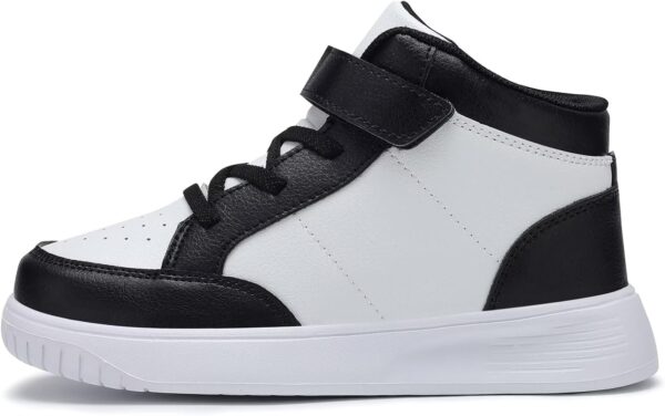 RTOUNT Kids Trainers Boys High Top School Tennis Sneakers for Girls Running Adjustable Strap Shoes - Image 3
