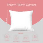 ZNGFON Playroom Signs - Kids Pillow Covers Decor with Rules Quotes - 'Be Nice', 'Share', 'Have Fun' - Colorful Nursery Boys Girls Bedroom 18x18 inch - Image 4