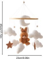 Sirseon Baby Crib Mobile,Pendant for Nursery and Ceiling Decoration - Cartoon Ceiling Pendant Bassinet Rotation Toy for Home, Kids Room, Bedroom - Image 5