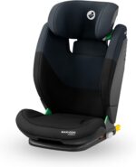Maxi-Cosi RodiFix S i-Size, High Back Booster Seat, 3.5-12 Years (100-150 cm), Child Car Seat, 3 Recline Positions, Adjustable Height/Width, G-Cell Side Impact Protection, AirProtect, Tonal Black