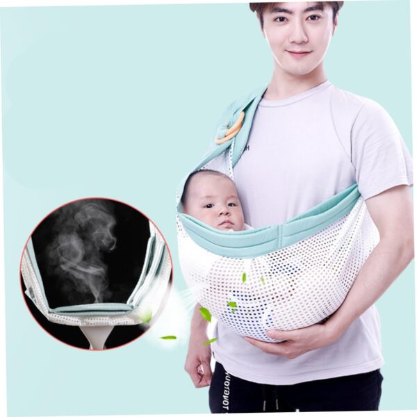 WATIIFUFU Carrier Sling Lactation Feature Cotton Baby Sling for 0-36 Months Old Comfortable Shoulder Support Breathable Soft for Baby's Safety - Image 8