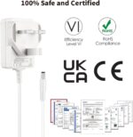 Tonton 5V Power Supply 2A 1A, 10W AC Adapter with 8 DC Plugs for Led Strip Light, Baby Monitor, Baby Swing, Digital Picture Frame, CCTV cameras, Android TV Box, Tablet, Bluetooth Speaker, 2M - Image 4