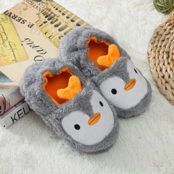 MASOCIO Kids Girls Boys Cute Cartoon Animals Slippers Winter Warm Plush Anti-Slip Children Home Shoes - Image 3
