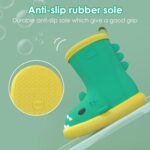 SEAUR - Toddler Rain Boots Kids Wellington Boots Girls Wellies Cute Patterns Boys Wellies EVA Non-Slip Waterproof Baby Outdoor Shoes - Image 2