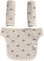 Psdndeww Infant Toddler Saliva Towel Feeding Burp Cloths Baby Bib Waist Stool Carrier Protective Cover Pad