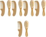 TOYANDONA 5 Sets Wool Brush Set Baby kit Toddler Suit Infant Hair Brush Baby Massage Scalp Brush Baby Hair Care Brush Baby Wool Brush Natural Wooden Comb Shampoo Comb Hair Comb Newborn Beech