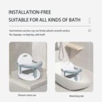 Bath Seats for Babies Sitting Up, Baby Bath Seat Foldable Non-Slip Children's Bath Chair PP Sit-Up Baby BathingChair for 6-18 Months Babies - Image 4