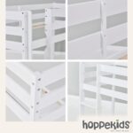 Hoppekids ECO Comfort Mid Sleeper 90 x 200 cm with Slatted Frame White The Nordic Ecolabel TÜV Certified FSC Certified Solid Pine Wood - Image 6