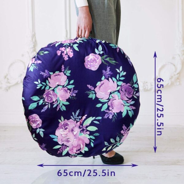 Dinosaur Lounger Cover, Lounger Cover Blue, Lounger Cover Boy, Breathable & Reusable Lounger Removable Slipcover for Newborn, Snugly Fit Baby Infant Lounger (Purple Flower) - Image 7