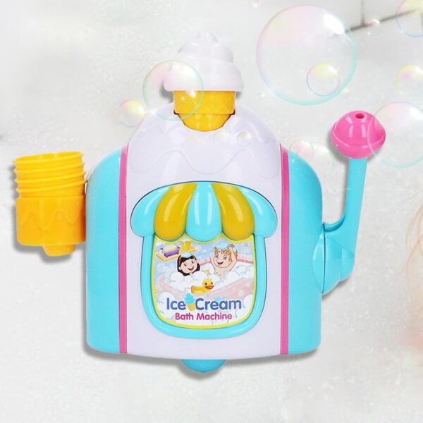 Ice Creams Maker Bubble Machine Bath Bubble Toy Bubble Ice Cream Maker Bath Toy Bathtub Toys Baby Ice Cream Foam Maker Bath Toy For 2-5 Years Old Boys And Girls - Image 8