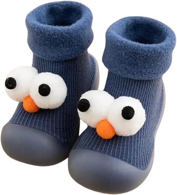 Toddler Warm Sock Shoes Boys Girls Cute Baby Walking Shoes Kids Soft Sole Non Slip Booties Autumn Winter Spring - Image 2