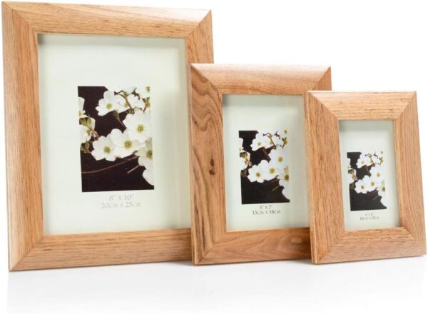Personalised 5"x7" Oak Photo Frame With Stand- Laser Engraved with Your Custom Text - Image 5