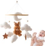 Sirseon Baby Crib Mobile,Pendant for Nursery and Ceiling Decoration - Cartoon Ceiling Pendant Bassinet Rotation Toy for Home, Kids Room, Bedroom - Image 7