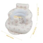 Inflatable Baby Seat with Built in Pump for Babies 3 Months & Up, Baby Floor Seats for Sitting Up, Blow Up Baby Chair for Infants - Unicorn - Image 4