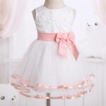 inlzdz Baby Girls Embroideried Flower Girls Dress Baptism Christening Gown Formal Wedding Bridesmaid Party Dress with Bloomers - Image 7