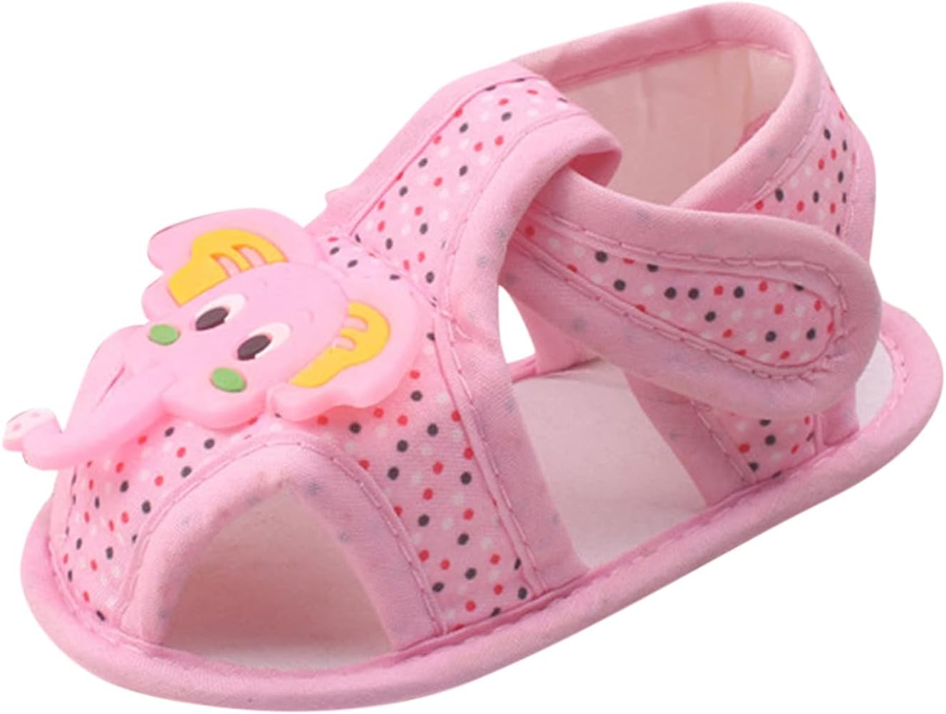 618o6KoIyuS._AC_SL1500_.jpg Generisch Elephant Baby Sole Cloth Shoe Cartoon Toddler Sandal Cute Soft Baby Shoes Kids Shoes 22 - Image 1
