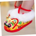 LIFKOME Toddler Shoes Baby Walking Shoes Tiger Design Soft Fleece Material Warm and Comfortable Red 17 Months Non-slip Sole Present - Image 9