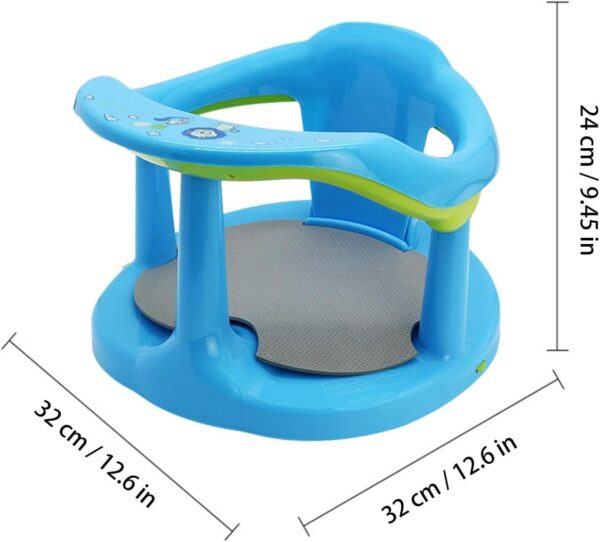 Baby Bath Seat 6 Months Plus, Baby Bath Seat with Anti-Slip Suction Cup & Backrest, Portable Non-Slip Baby Bath Chair, Child Bath Support Seat, Baby Bath Seat Bath Seat Baby - Image 7