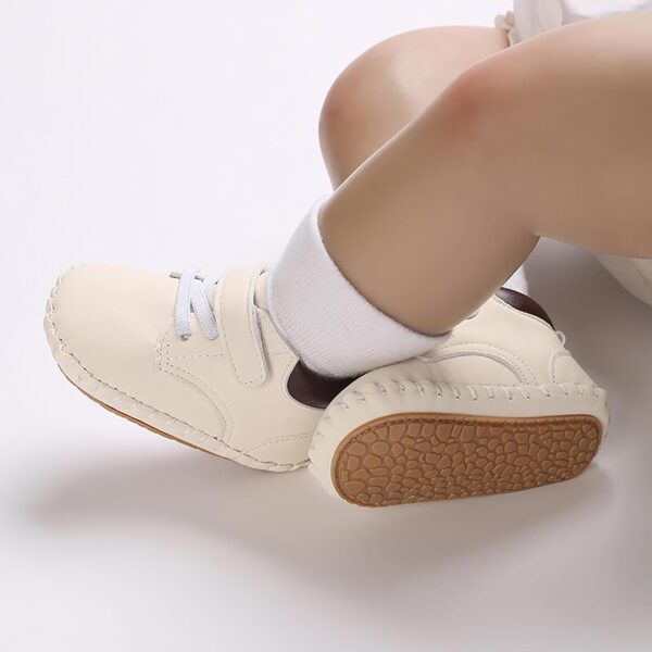 MK MATT KEELY Baby Boys First Walking Shoes Anti-Slip Soft PU Leather Sneaker Boots for Infant Toddler - Image 2