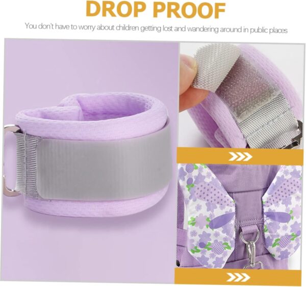 SECFOU Boys and Girls Safety Harness Set Toddler Backpack Leash Wrist Straps Baby Leash for Outdoor Use Adorable Cartoon Style Prevents Loss - Image 2