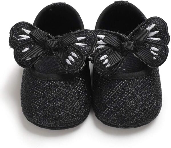 Xmiral Shoes Baby Toddler Girls Bowknot Sequin Soft Cloth Sole Barefoot First Walking Shoes - Image 6